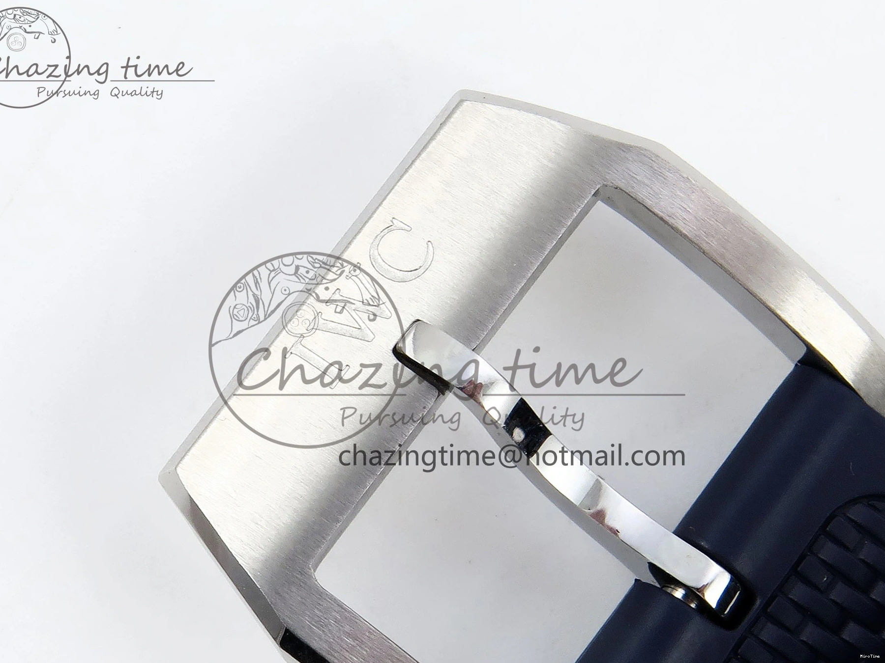 MIROTIME 0511 Casual Portuguese Chrono IW3716 Z+F 1:1 Best Edition White Dial on Blue Rubber Strap A 7016